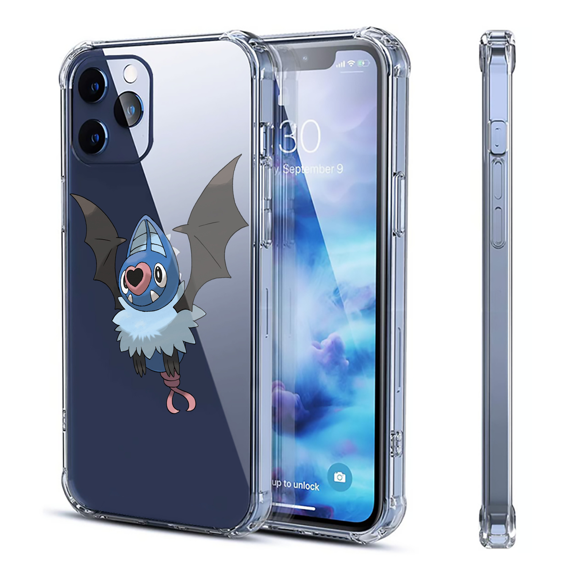 （画像用） ポケットモンスター Pokémon 【iPhone 12シリーズ対応】透明スマホケース（クリアソフトケース）